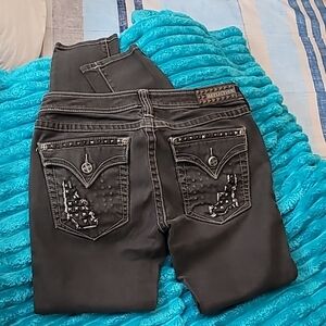 Stylish Black Studded Women's Jeans